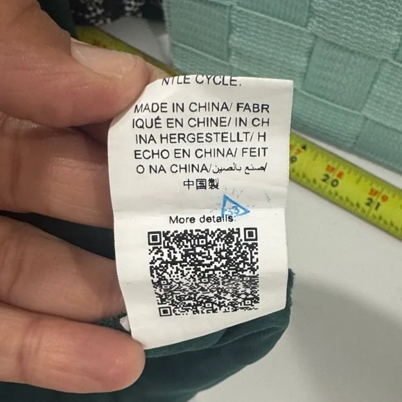 SHEIN Dark Green Textured Blouse - Picture 5 of 5